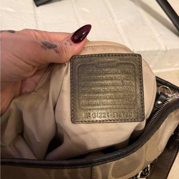 Vintage Signature Coach Brown Crossbody Shoulder Bag - Picture 5 of 7